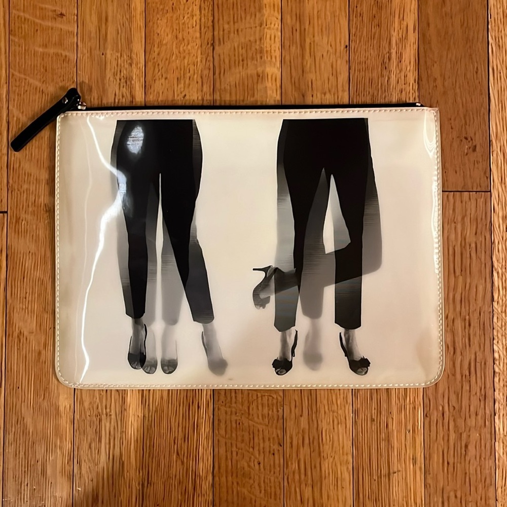 Kate Space dancing legs Zip clutch